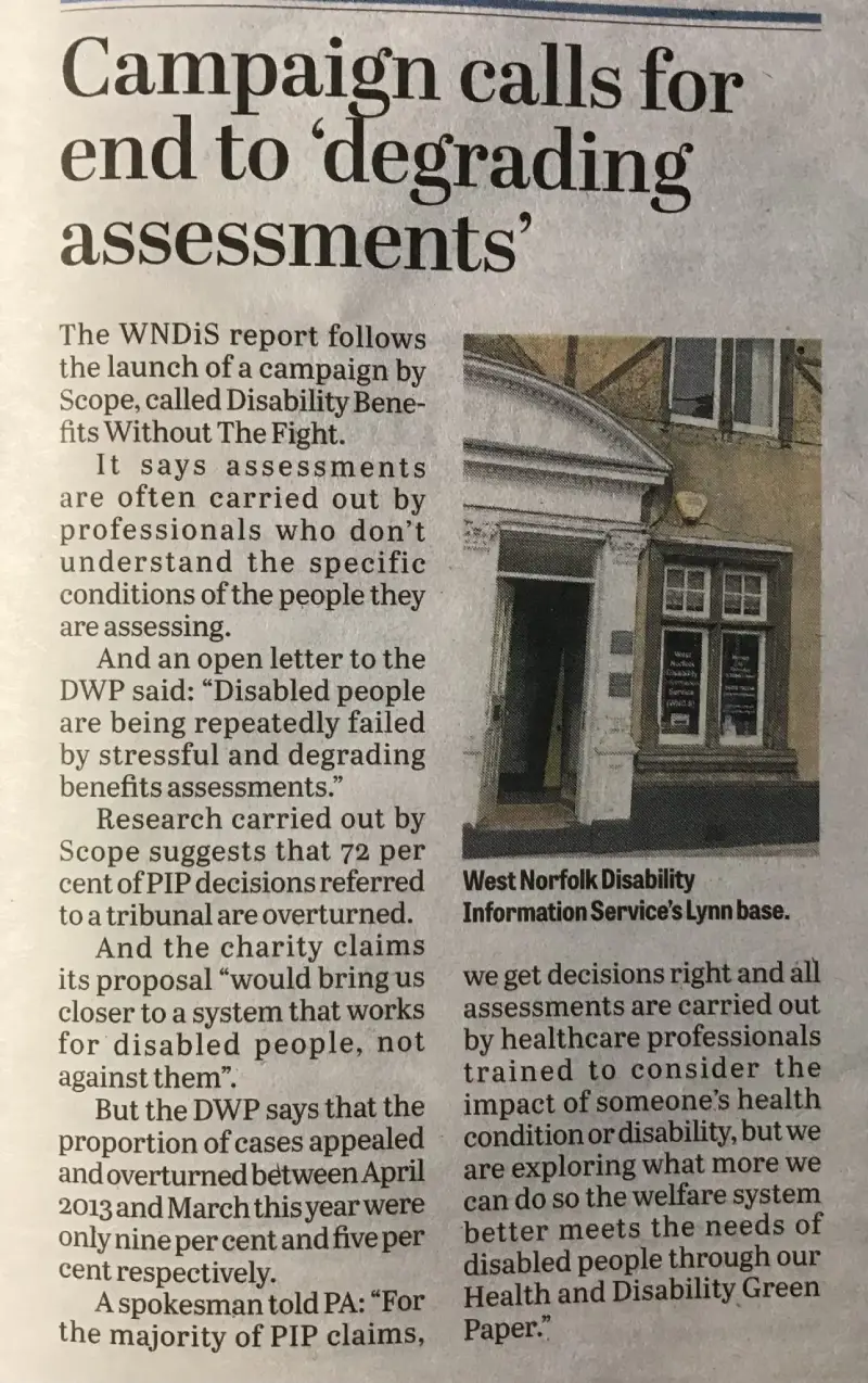 3 Further article in Lynn News